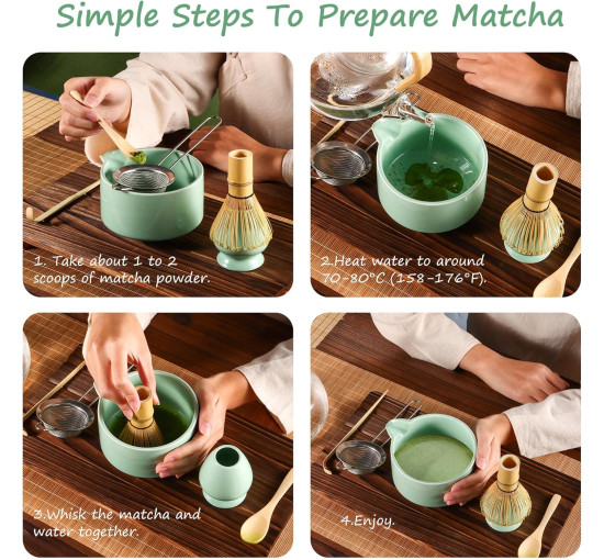 DiDiBirDi Великий набір вінчиків для матча DD-BK4PCS-EU, 5 предметів, зелений (4196)