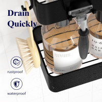 Душевая полка Kitsure, органайзер для ванной комнаты, 2 шт, быстросохнущая полка для ванной комнаты без сверления с большой емкостью (2077)