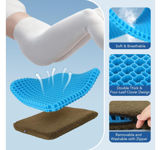 Гелева подушка сидіння HASA zone, оливкова (3033)