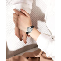 Часы CIVO 2298 для женщин с кожаным ремешком, черный (3127)