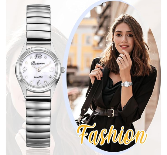 JewelryWe аналоговий кварцовий наручний годинник JW399P0019, твердий браслет з нержавіючої сталі. срібний (5104)