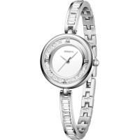 JewelryWe женские кварцевые часы JW343P51486-3 с браслетом из сплава и нержавеющей стали, серебряные (5115)