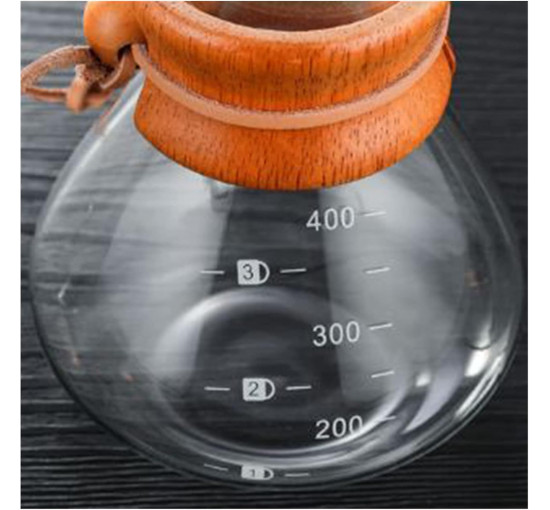 Кавоварка  MOOMOO Like A Breeze з глянцевим боросилікатним скляним кавовим дроплером, 400 мл (2194)