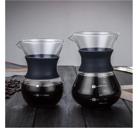 Кавоварка  MOOMOO Like A Breeze з глянцевим боросилікатним скляним кавовим дроплером, 400 мл (2194)