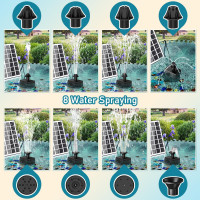 Комплект солнечного фонтана SZMP SP29D1A, работающий в облачной среде, чорный (3034)