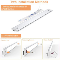 Кухонные светильники WOBSION CL-CG18-31 30см освещение под кухонный шкаф, натуральный белый цвет 4000K с бесконтактным датчиком (0061)