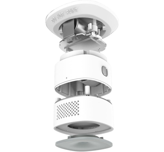 Міні-детектор чадного газу HEIMAN HS1CA, детектор CO на змінних батарейках, сигналізація 85 дБ, білий (0070)