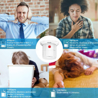 Міні-детектор чадного газу HEIMAN HS1CA, детектор CO на змінних батарейках, сигналізація 85 дБ, білий (0070)