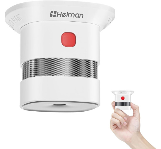 Міні-детектор диму HEIMAN HS1SA, незалежний фотоелектричний датчик детектора диму (0068)