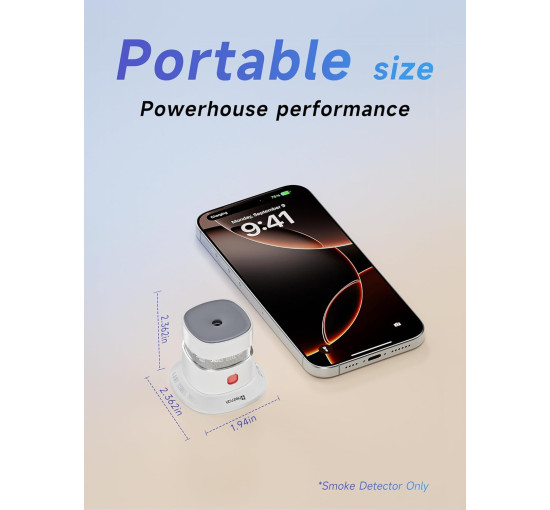 Міні-детектор диму HEIMAN HS1SA, незалежний фотоелектричний датчик детектора диму (0068)