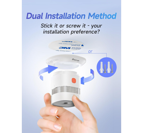 Міні-детектор диму HEIMAN HS1SA, незалежний фотоелектричний датчик детектора диму (0068)