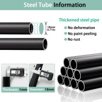 Металева вішалка для одягу SMILOVII YJ-C01, міцна вішалка для одягу, 8 підвісних гачків та 2-рівнева вішалка для взуття, чорна (0100)