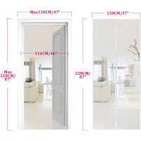 Москитная сетка Apalus BF003 для дверей 120 x 220 см, белая (4042)