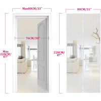 Москитная сетка Apalus BF003 для дверей 80 x 220 см, белая (4043)