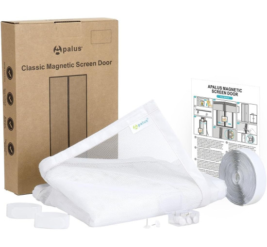 Москітна сітка Apalus BF003 для дверей 80 x 220 см, біла (4043)