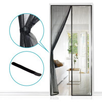 Москитная сетка Apalus BF003 для дверей 90 x 200 см, черная (4040)