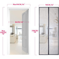 Москитная сетка Apalus BF003 для дверей 90 x 200 см, черная (4040)