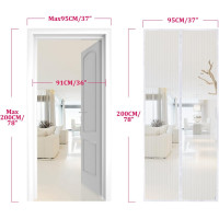 Москитная сетка Apalus BF003 для двери 95 x 200 см, белая (4041)