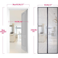 Москитная сетка Apalus BF003 для дверей 95 x 205 см, черная (4039)