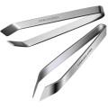 Набір DJIM із 2 професійних щипців для риби з нержавіючої сталі, щипці для риби, срібні (0183)