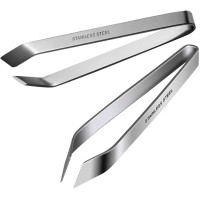 Набор DJIM из 2 профессиональных щипцов для рыбы из нержавеющей стали, щипцы для рыбы, серебряные (0183)