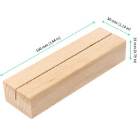 Набор из 12 деревянных визиток FUNSUEI, 10x3x2 см, деревянный держатель для карт с местами, держатель для меню, держатель для открыток (2093)