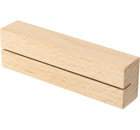 Набір із 12 дерев'яних візитівок FUNSUEI, 10x3x2 см, дерев'яний тримач для карток з місцями, тримач для меню, тримач для листівок (2093)