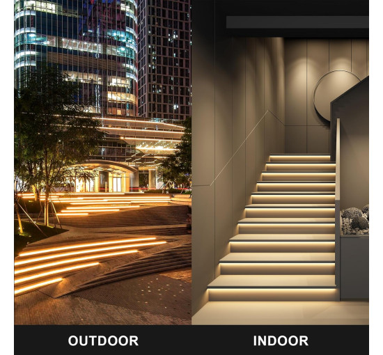 Неонова вулична світлодіодна стрічка KSIBNW 7-D284-UK-4000K-2m, білий (4074)