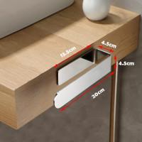 Полированная клейкая вешалка HASA zone для полотенец в ванной комнате, 20 см, серая (3032)