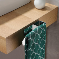 Полированная клейкая вешалка HASA zone для полотенец в ванной комнате, 20 см, серая (3032)