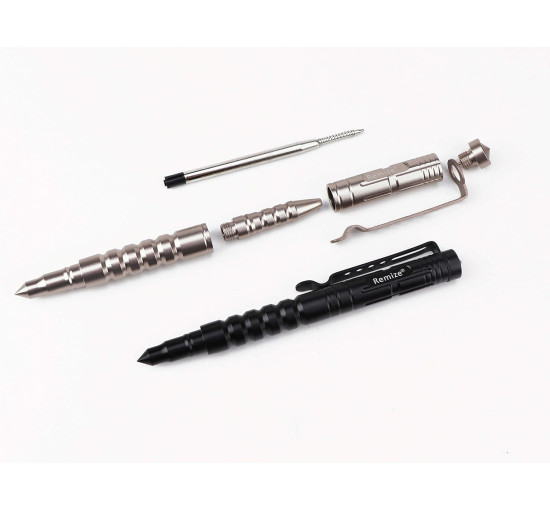Remize Тактична кулькова ручка R8, для самооборони, чорна (5091)