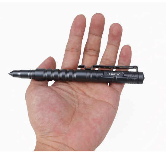 Remize Тактична кулькова ручка R8, для самооборони, чорна (5091)