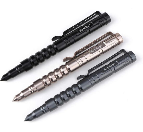 Remize Тактична кулькова ручка R8, для самооборони, чорна (5091)