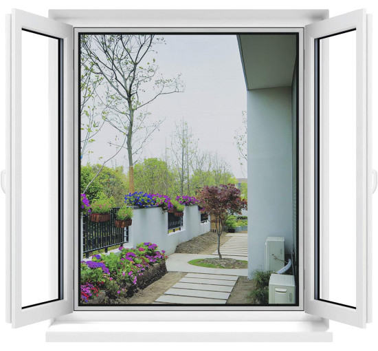 Сітка від комах Apalus BF005, можна розрізати на вікна розміром до 110 x 130 см, чорна (4060)