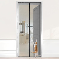 Сітка від комах HOOMEE HSD-001 LightView для балконних дверей, 110 x 210 см, чорна (4055)