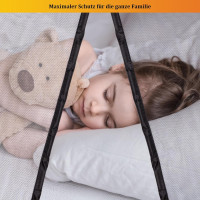 Сетка от насекомых HOOMEE HSD-001 LightView для балконной двери, 80 x 200 см, черная (4056)