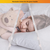 Сетка от насекомых HOOMEE HSD-001 LightView для балконной двери, 90 x 200 см, белый (4049)