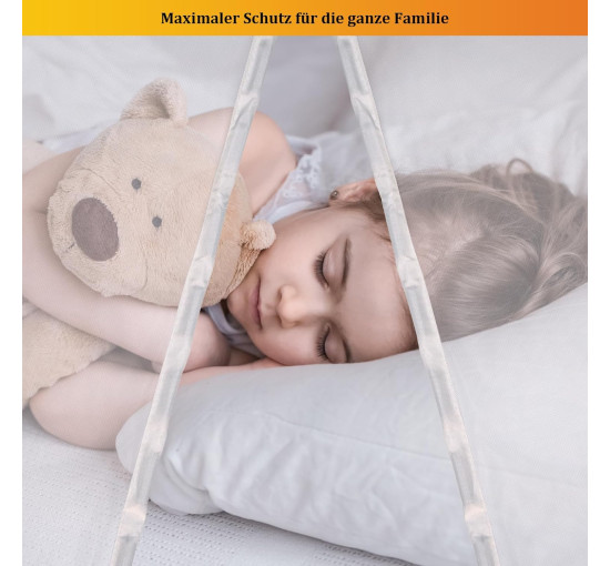 Сітка від комах HOOMEE HSD-001 LightView для балконних дверей, 90 x 200 см, білий (4049)