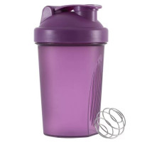 Шейкер спортивний Bautech 400 мл Пляшка для змішування спортивна, Шейкер Фіолетовий (0141)