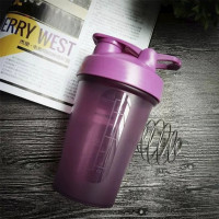 Шейкер спортивный Bautech 400 мл Бутылочка для смешивания спортивная, Шейкер Фиолетовый (0141)