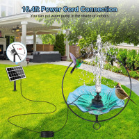 Солнечный фонтан SZMP SP29D2 для купания птиц мощностью 3,5 Вт, белый (3035)