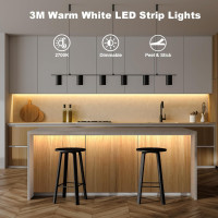 Светодиодные ленты CCILAND WW-102 3м на батарейках с пультом дистанционного управления, теплый белый (4109)