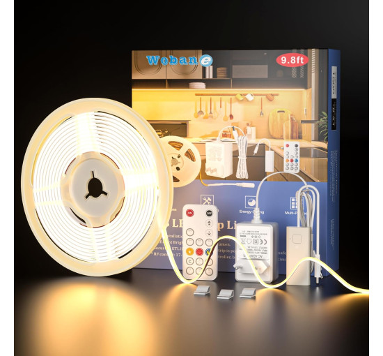 Світлодіодна стрічка WOBANE 3м. з регульованою яскравістю, 960 світлодіодів, надзвичайно яскрава світлодіодна стрічка з пультом ДК (0057)