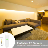 Светодиодная лента WOBANE CS05-3000 5м. теплый белый, с регулируемой яркостью, с таймером, 12 В светодиодная лента с пультом дистанционного управления (0051)