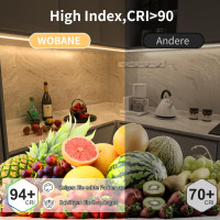 Светодиодная лента WOBANE CS08 5м. 4000 K, 1500 лм, очень яркая светодиодная лента с регулируемой яркостью и пультом ДУ (0059)