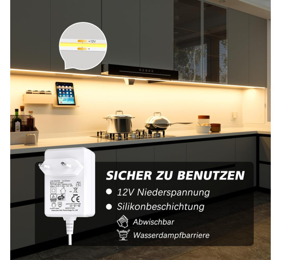 Світлодіодна стрічка WOBANE CS08 5м. 4000 K, 1500 лм, надзвичайно яскрава світлодіодна стрічка з регульованою яскравістю та пультом ДК (0059)