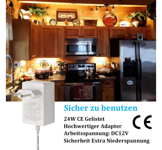 Світлодіодна стрічка WOBANE CS08-COB 10 м, теплий білий, з регульованою яскравістю, 3000 K світлодіодна стрічка з пультом дистанційного керування (0058)