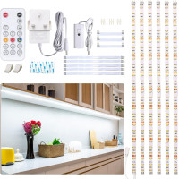 Світлодіодне освітлення під шафи WOBANE CL06-6000 3м. з регульованою яскравістю, з пультом дистанційного керування для кухні, полиці (0055)