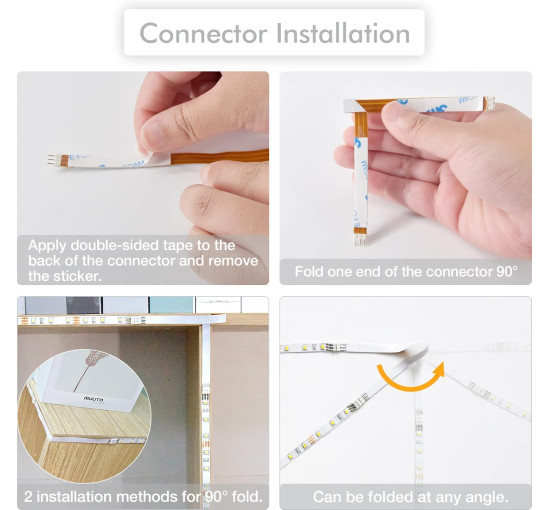 Світлодіодне освітлення під шафи WOBANE CL06-6000 3м. з регульованою яскравістю, з пультом дистанційного керування для кухні, полиці (0055)