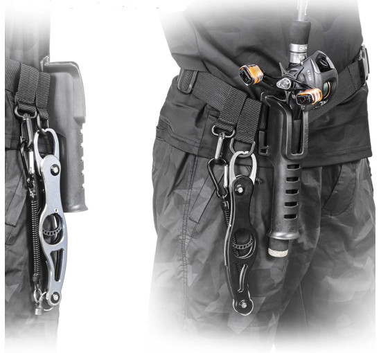 TXZWJZ Ремінь-тримач для вудки, для риболовлі з човна, чорний (5095)